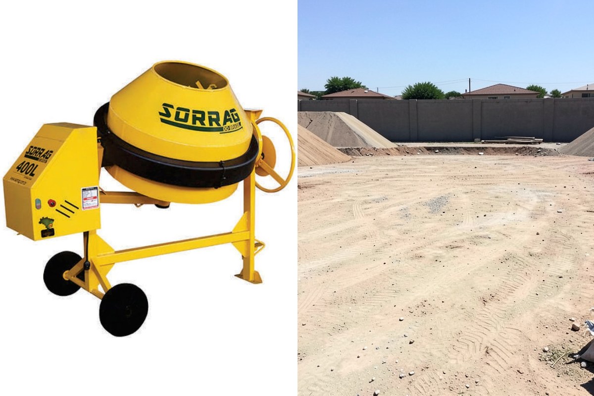 Betoneira 250L ou 400L: Qual Alugar para Sua Obra
