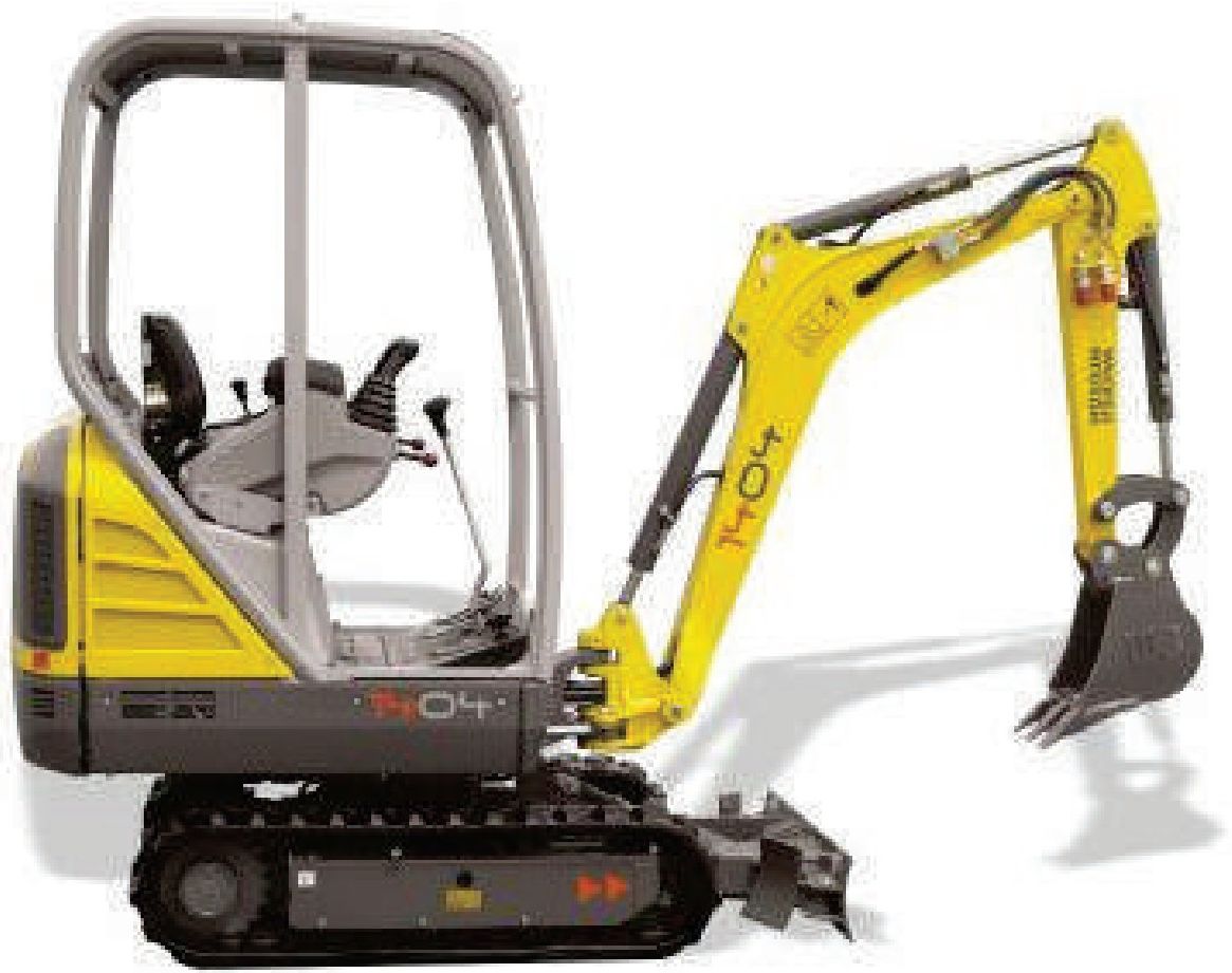 Mini Escavadeira Wacker 1404